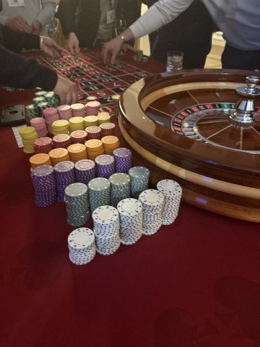 Roulette table at San Francisco casino night