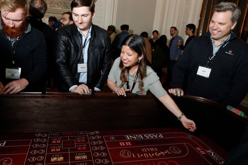 Craps Table at a Casino Party