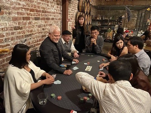 Poker Table at a Casino Party